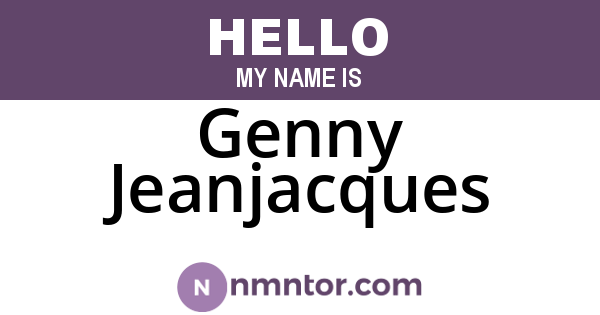 Genny Jeanjacques
