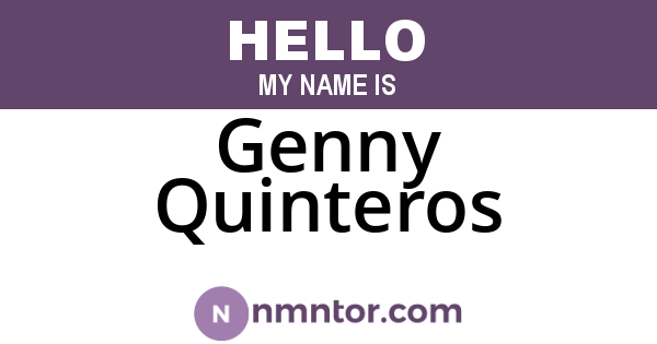 Genny Quinteros