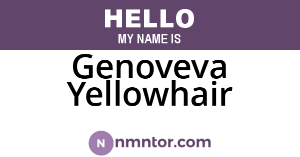 Genoveva Yellowhair