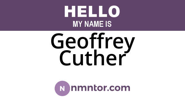 Geoffrey Cuther