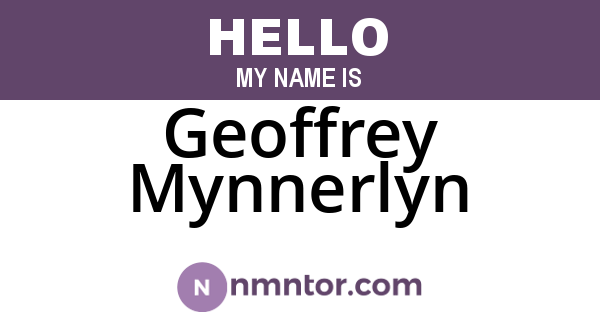Geoffrey Mynnerlyn