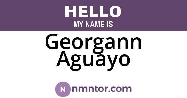 Georgann Aguayo
