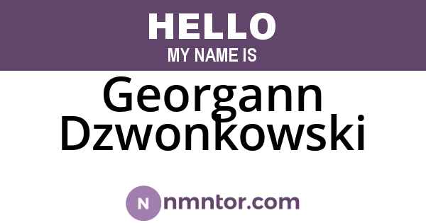 Georgann Dzwonkowski