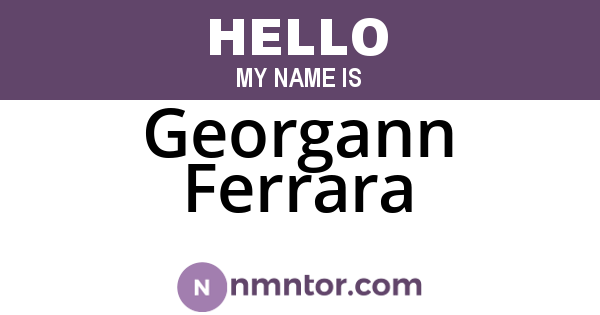 Georgann Ferrara