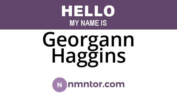 Georgann Haggins