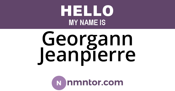 Georgann Jeanpierre