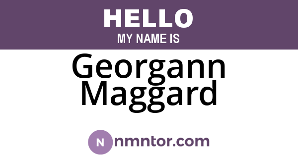 Georgann Maggard