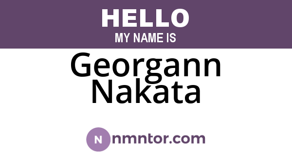 Georgann Nakata