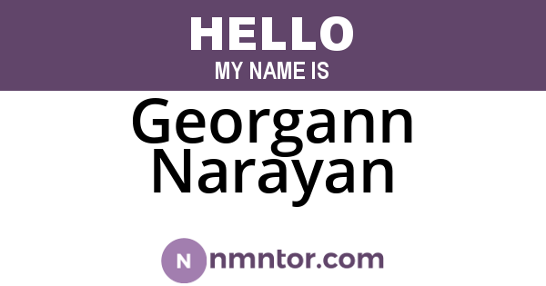 Georgann Narayan