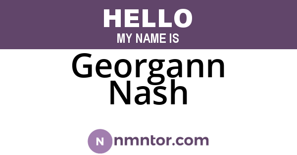 Georgann Nash