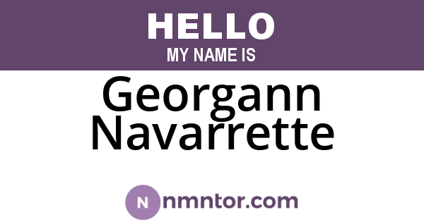 Georgann Navarrette