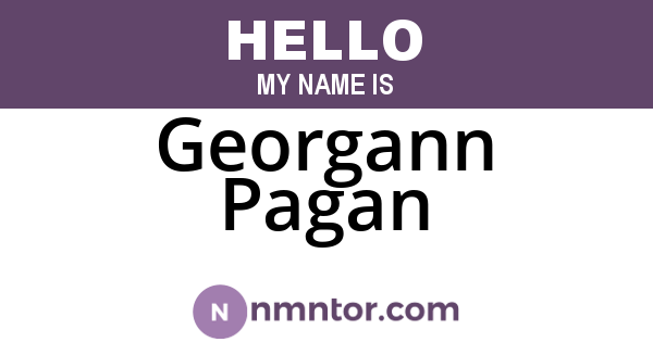 Georgann Pagan