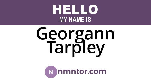 Georgann Tarpley