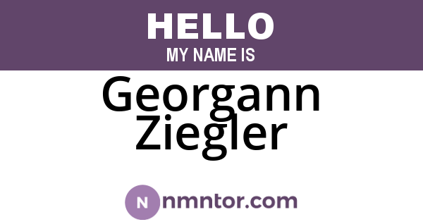 Georgann Ziegler