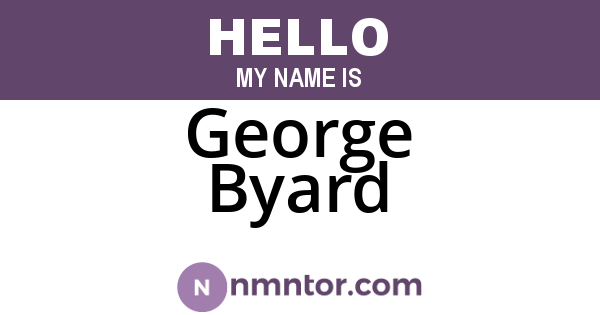 George Byard