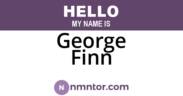 George Finn