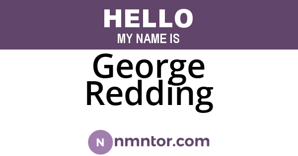 George Redding