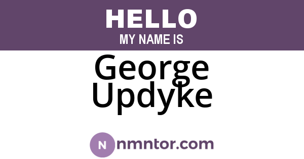 George Updyke