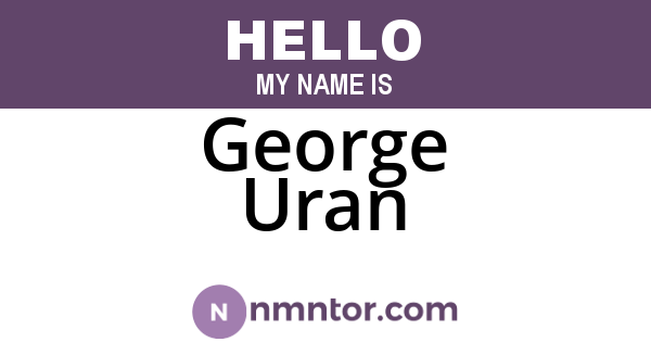 George Uran