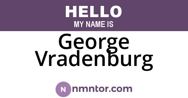 George Vradenburg