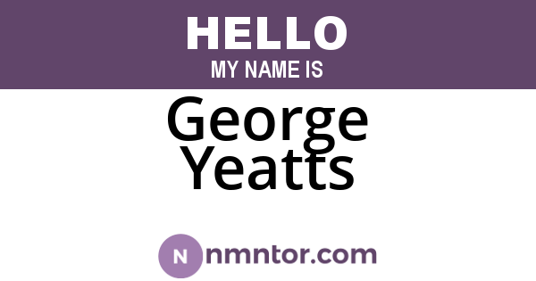 George Yeatts