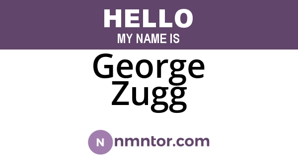 George Zugg