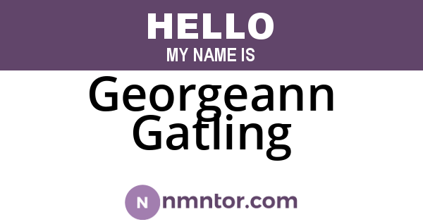 Georgeann Gatling
