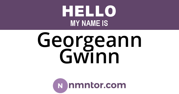 Georgeann Gwinn