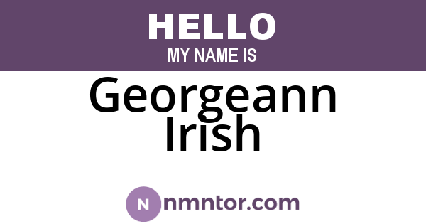 Georgeann Irish