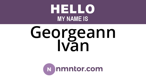Georgeann Ivan