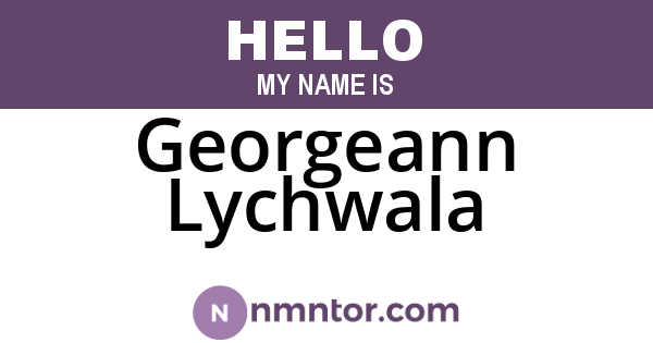 Georgeann Lychwala