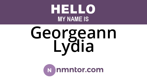 Georgeann Lydia