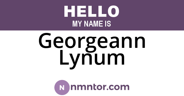 Georgeann Lynum