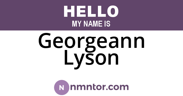 Georgeann Lyson