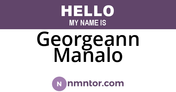 Georgeann Manalo
