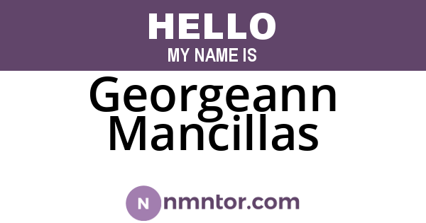 Georgeann Mancillas