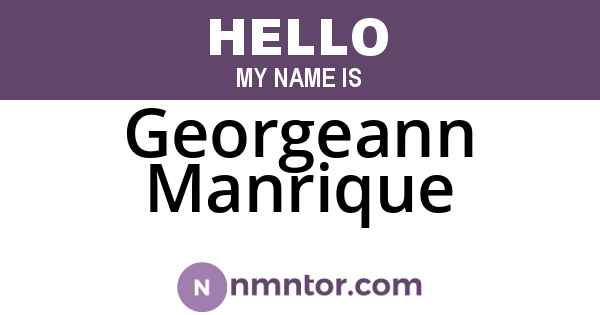 Georgeann Manrique