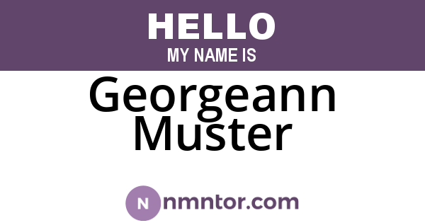 Georgeann Muster
