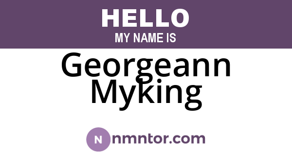 Georgeann Myking