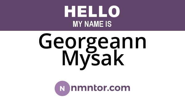 Georgeann Mysak