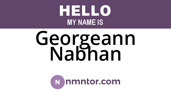 Georgeann Nabhan