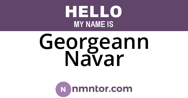 Georgeann Navar