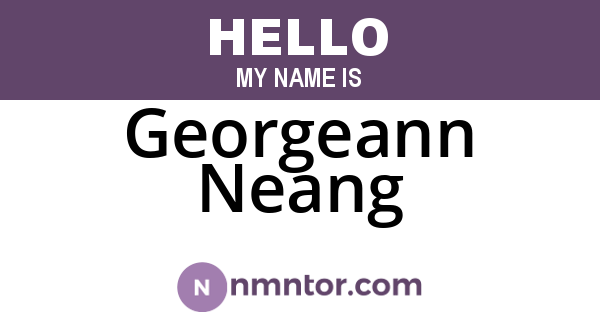 Georgeann Neang