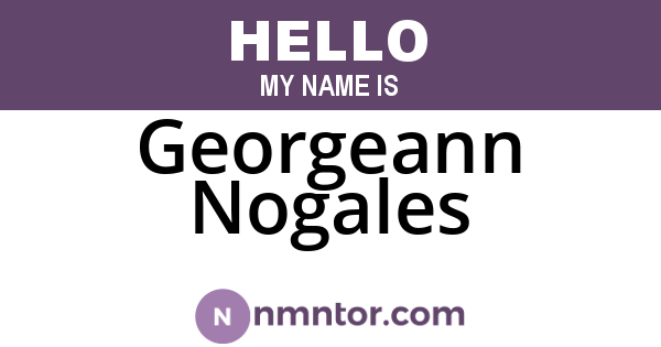 Georgeann Nogales