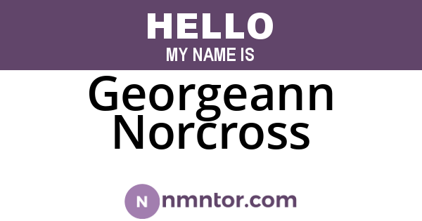 Georgeann Norcross