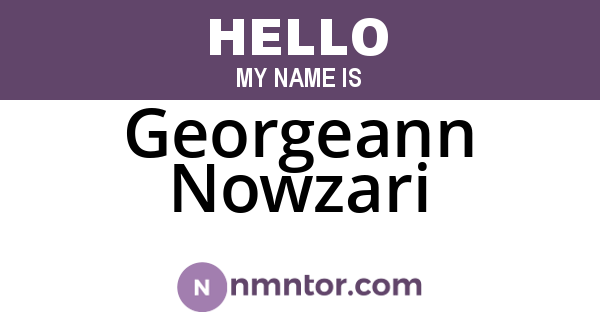 Georgeann Nowzari