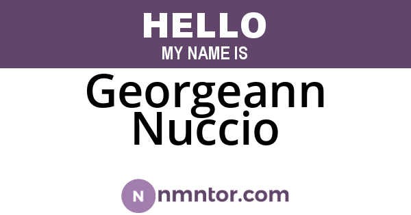 Georgeann Nuccio