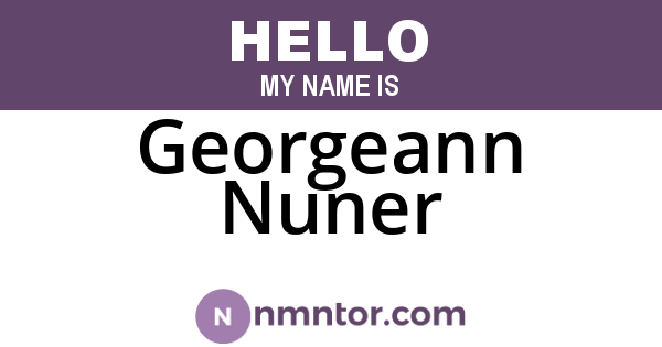 Georgeann Nuner
