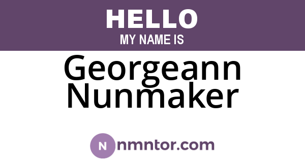 Georgeann Nunmaker