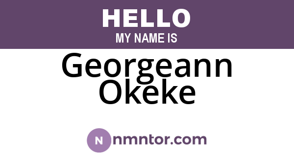 Georgeann Okeke